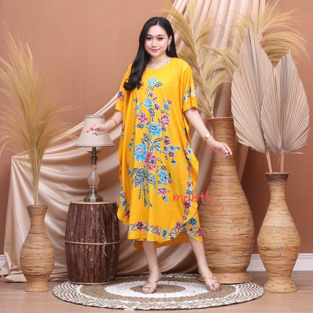 Baju Tidur Daster Batik Encim Rayon Model Kelelawar Lowo Kalong Grosir Warna Seri (isi 5)