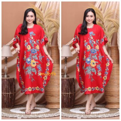 Baju Tidur Daster Batik Encim Rayon Model Kelelawar Lowo Kalong Grosir Warna Seri (isi 5)