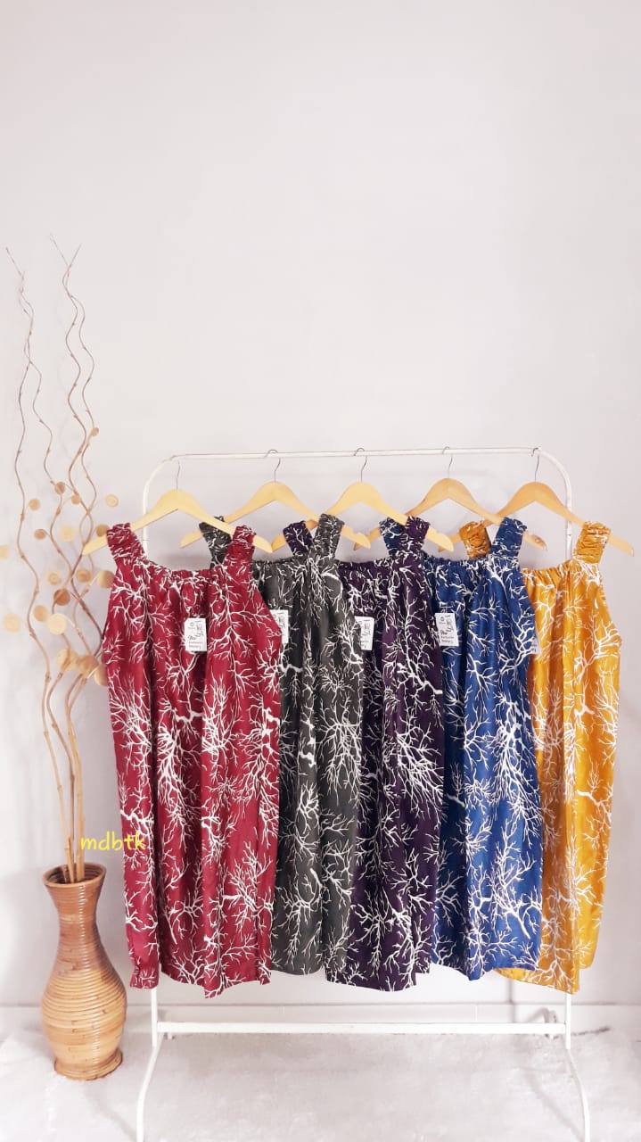 Baju Tidur Daster Batik Yukensi Jumbo Bahan Rayon Adem Grosir Bisa Eceran (isi 5)