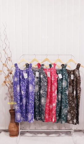 Baju Daster Yukensi Jumbo Tanpa Lengan Busui Bahan Rayon Santung Adem Grosir (isi 5)
