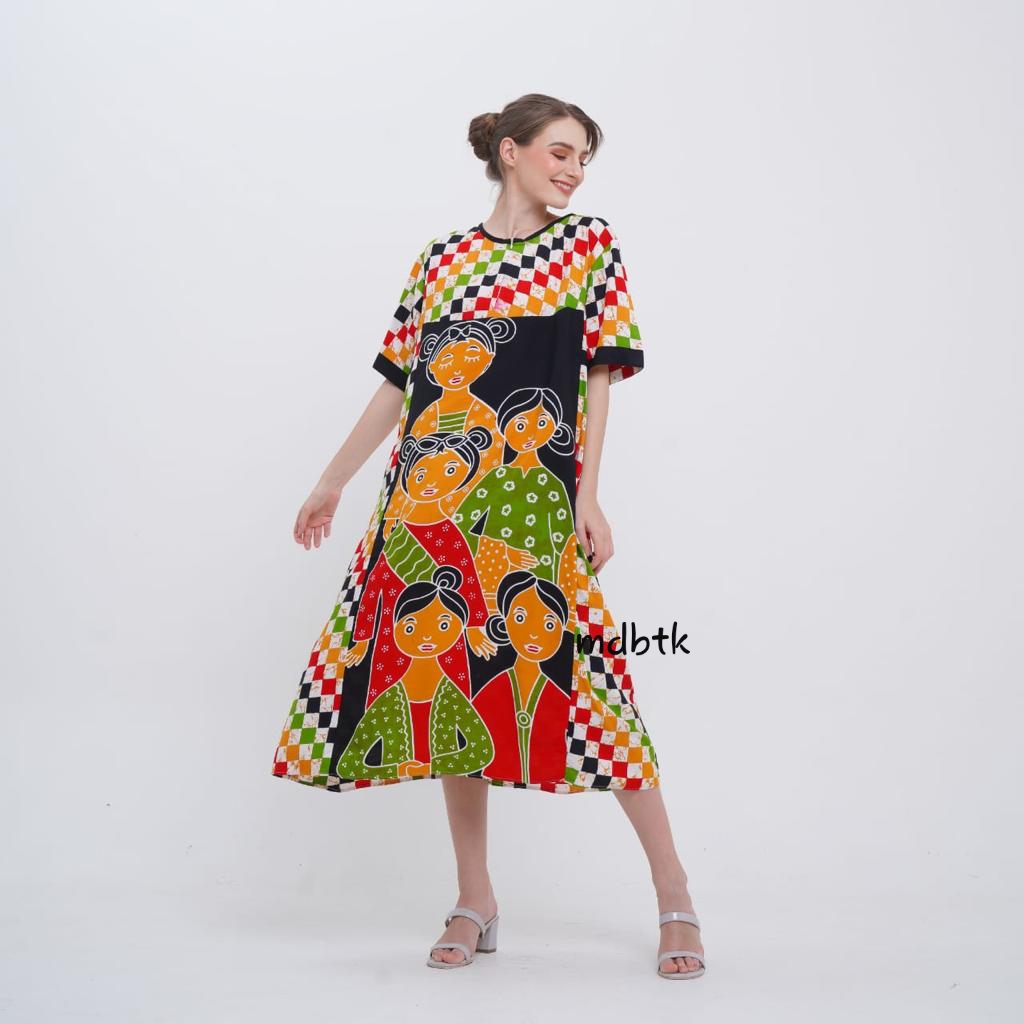 Baju Tidur Batik Daster Payung Tejo Bahan Rayon Super Grosir Warna Motif Seri (isi 5)