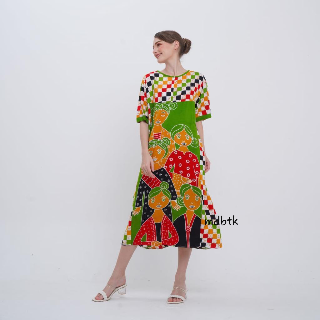 Baju Tidur Batik Daster Payung Tejo Bahan Rayon Super Grosir Warna Motif Seri (isi 5)