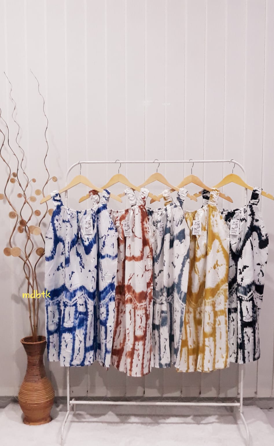 Baju Tidur Daster Batik Remaja Tanpa Lengan Grosir Warna Seri (isi 5)