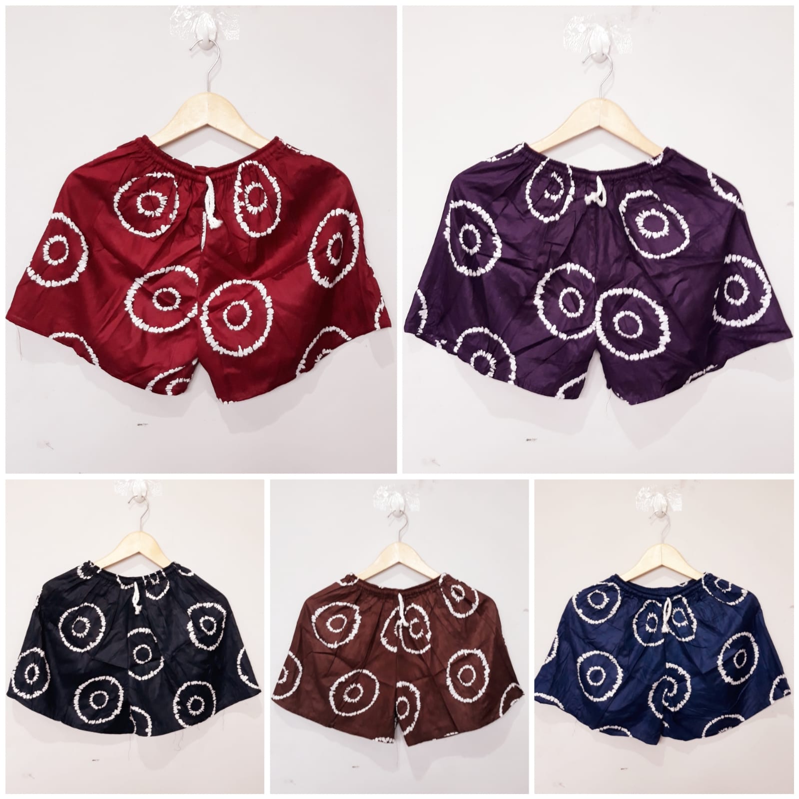 Celana Hotpants Celana Gemes Bahan Rayon Motif Batik Grosir Mix Motif (isi 10)