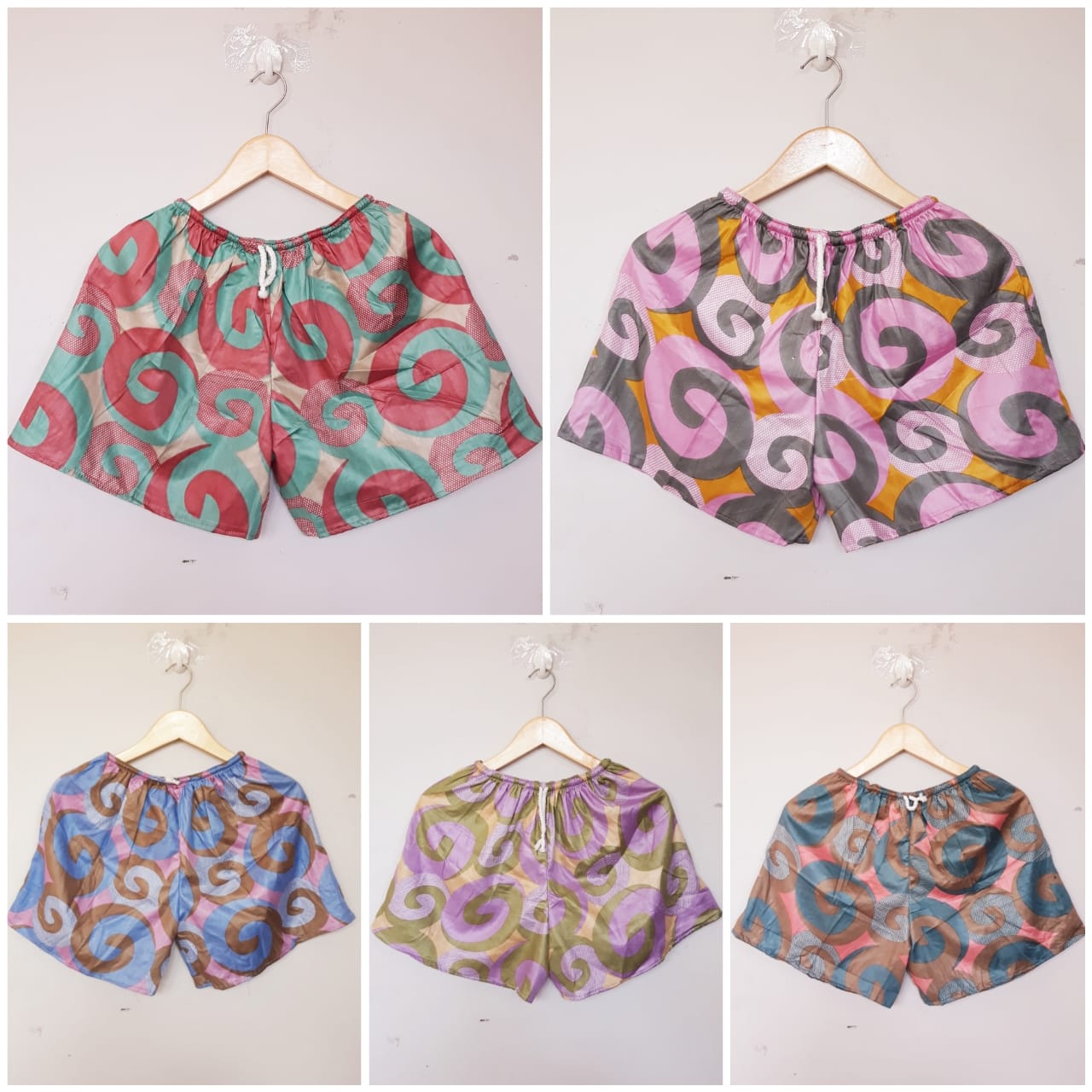 Celana Hotpants Celana Gemes Bahan Rayon Motif Batik Grosir Mix Motif (isi 10)