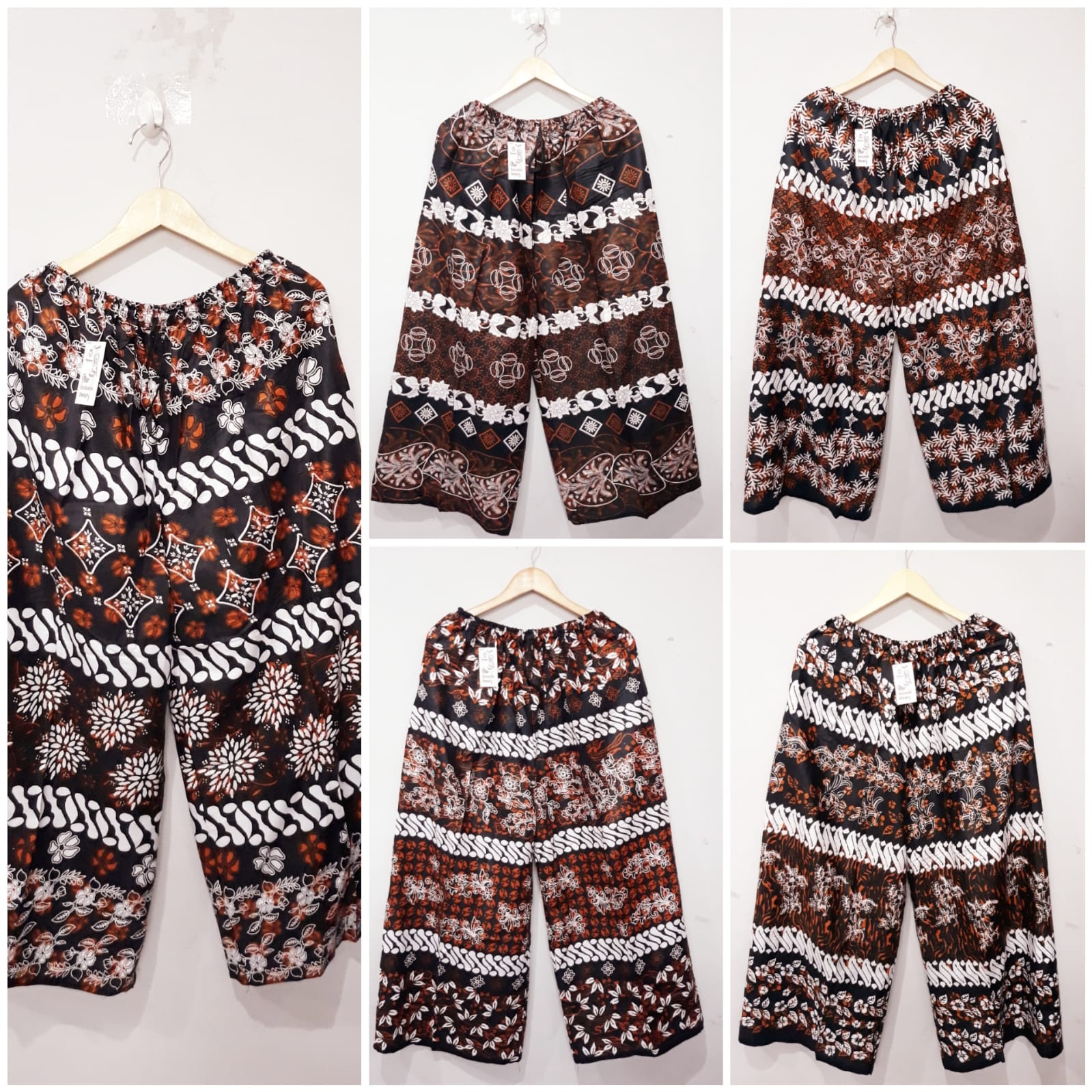 Celana Panjang Kulot Sumo Besar Bahan Santung Rayon Bisa Grosir Seri Warna (isi 5)