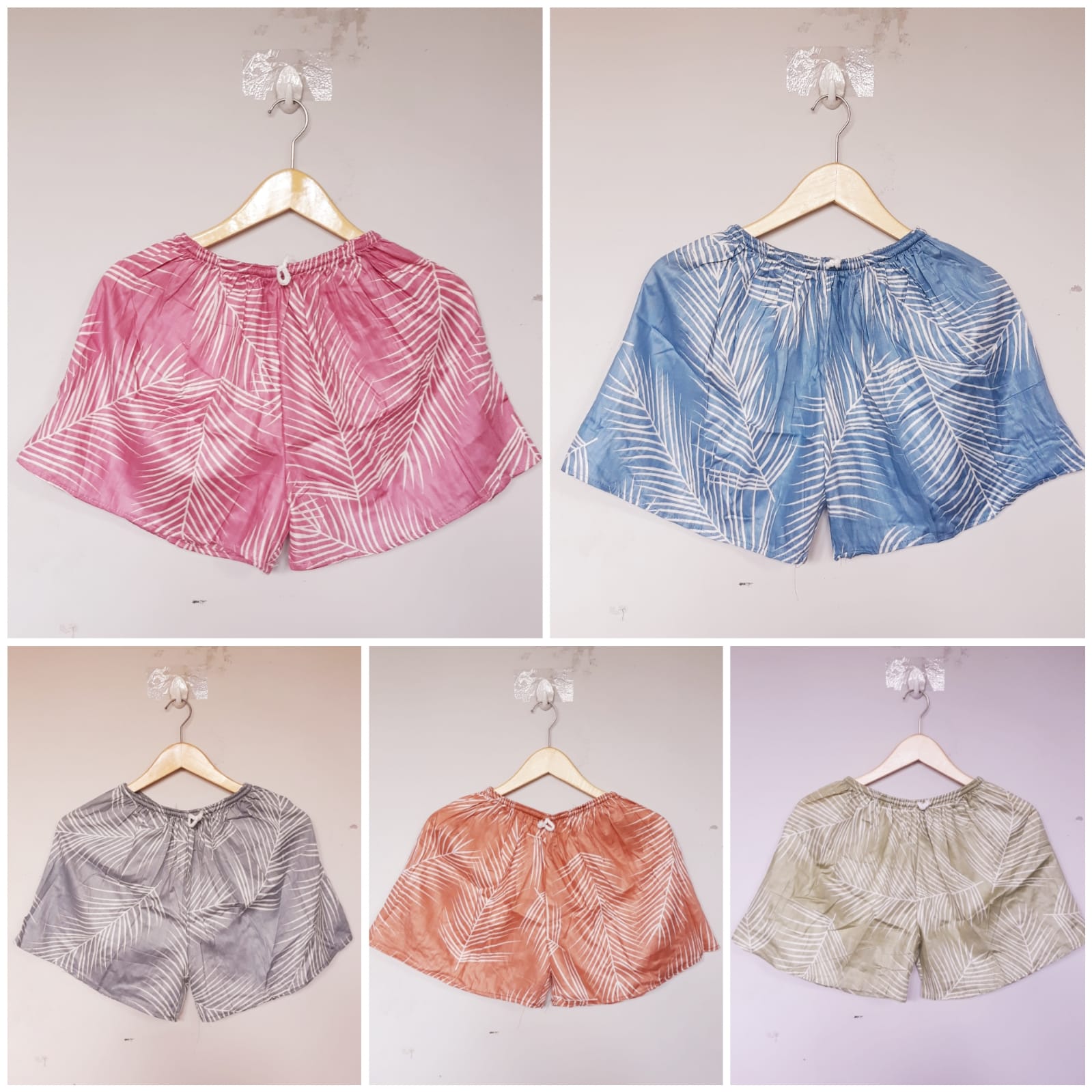 Celana Pendek Batik Hotpants Wanita Adem Murah Grosir Seri Warna (isi 10)
