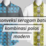 KONVEKSI SERAGAM BATIK KOMBINASI POLOS MODERN