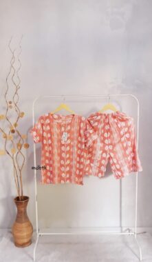 Setelan Batik Celana Pendek Baju Tidur Adem Bahan Rayon Grosir Seri Warna (isi 5)