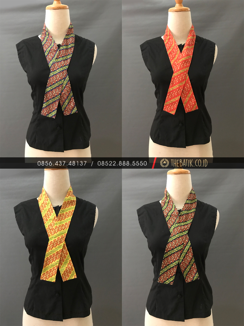 Syal Scarf Batik Motif Custom Design Merchandise Pesanan Brand Lokal Daerah