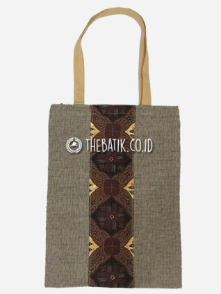 Tas Totebag Goni Batik Kombinasi Model Custom Bisa Logo Tulisan Event Souvenir Goodiebag Etnik