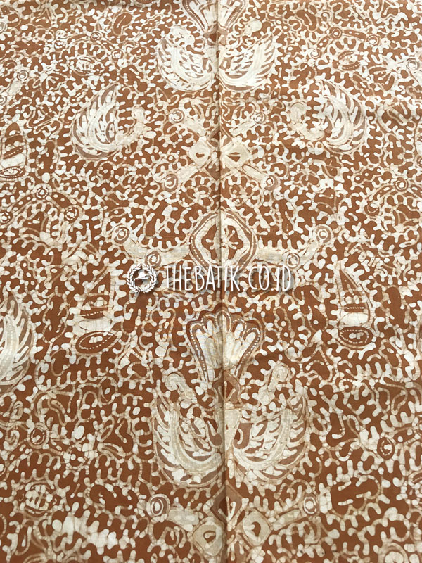 Natural Dyed Batik Cotton Hand Drawn Batik Java Sido Mukti Motif Light Brown
