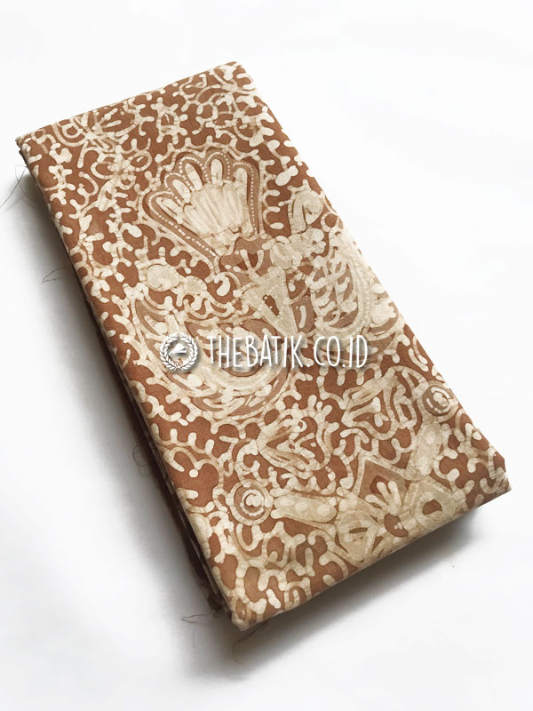 Natural Dyed Batik Cotton Hand Drawn Batik Java Sido Mukti Motif Light Brown