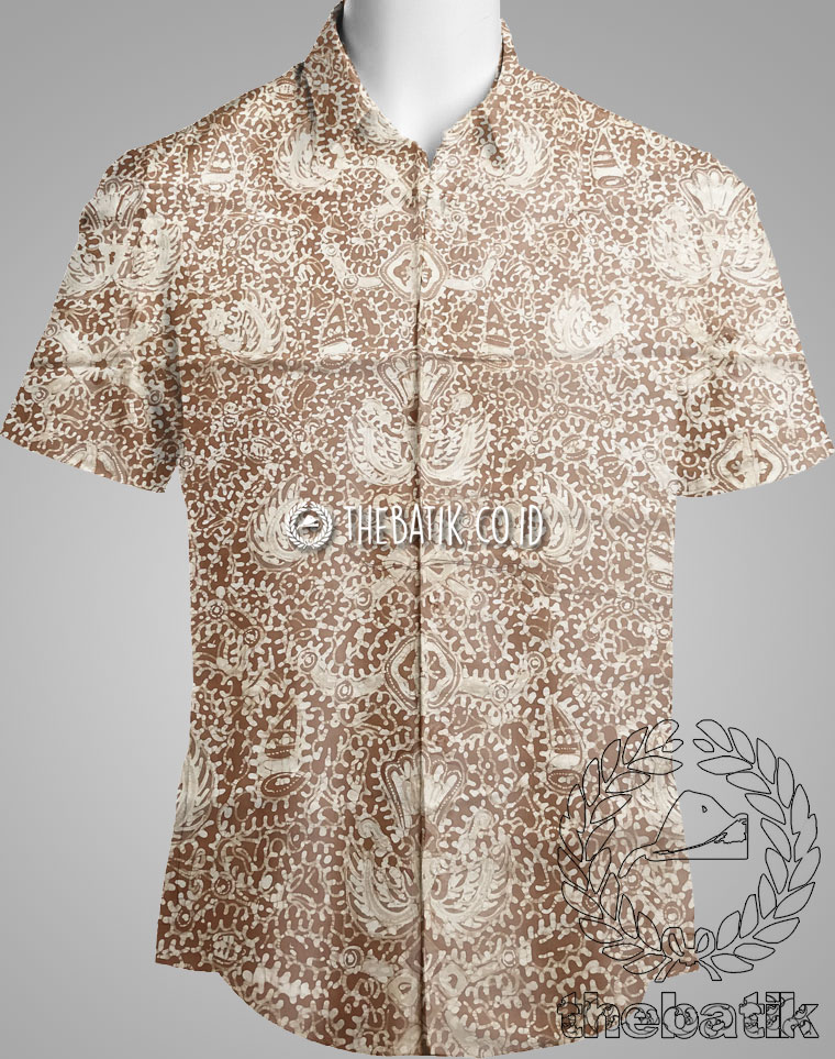 Natural Dyed Batik Cotton Hand Drawn Batik Java Sido Mukti Motif Light Brown