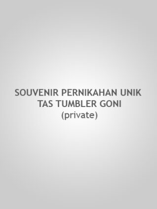 Souvenir Pernikahan Unik Tas Tumbler Goni Variasi Renda