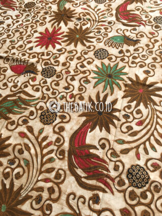 Kain Batik Jawa Solo Klasik Semi Tulis Motif Ukel Coletan 2,4m