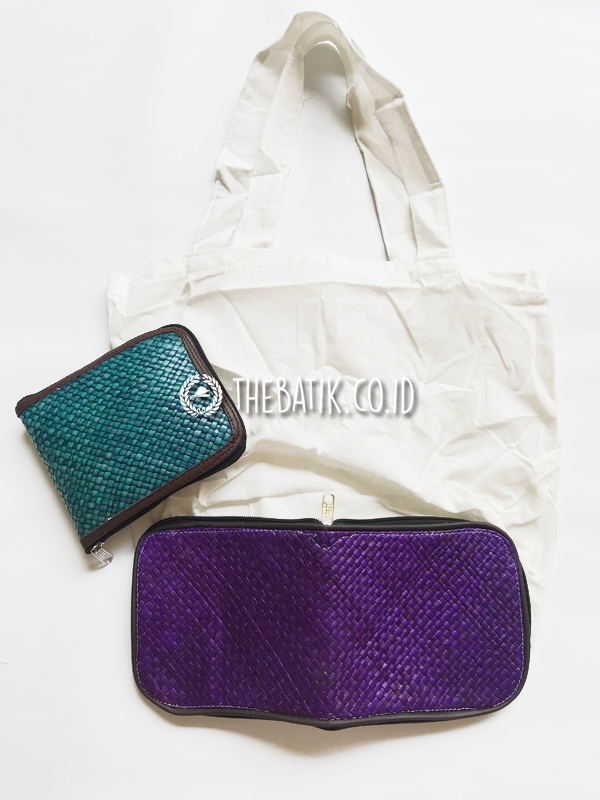 Tas Anyaman Lipat Unik Murah Souvenir Kantor Event Seminar / Promosi