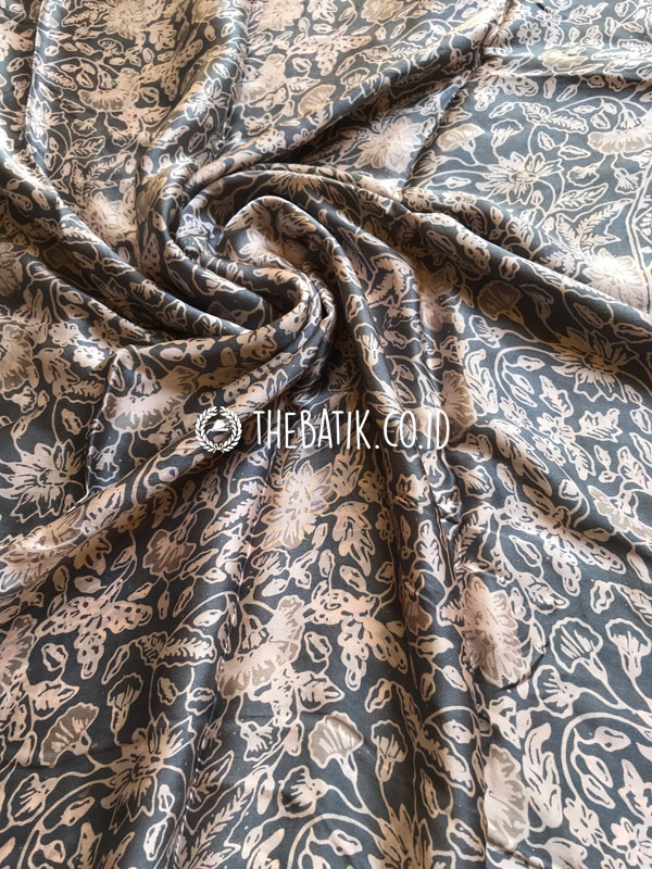 Kain Bahan Baju Batik Sutra Modern Warna Pastel