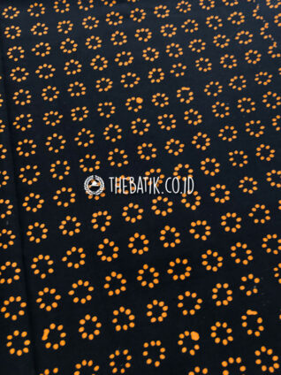 Hand Stamped Batik Cap Motif Truntum Jingga Orange