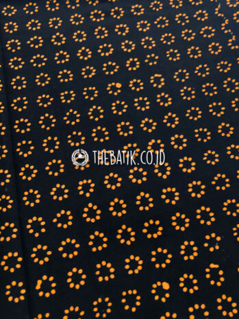 Hand Stamped Batik Cap Motif Truntum Jingga Orange