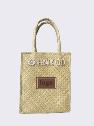 Handwoven Natural Pandan Leaf Tote Bag – Grosir Tas Hampers Anyaman Pandan Kecil