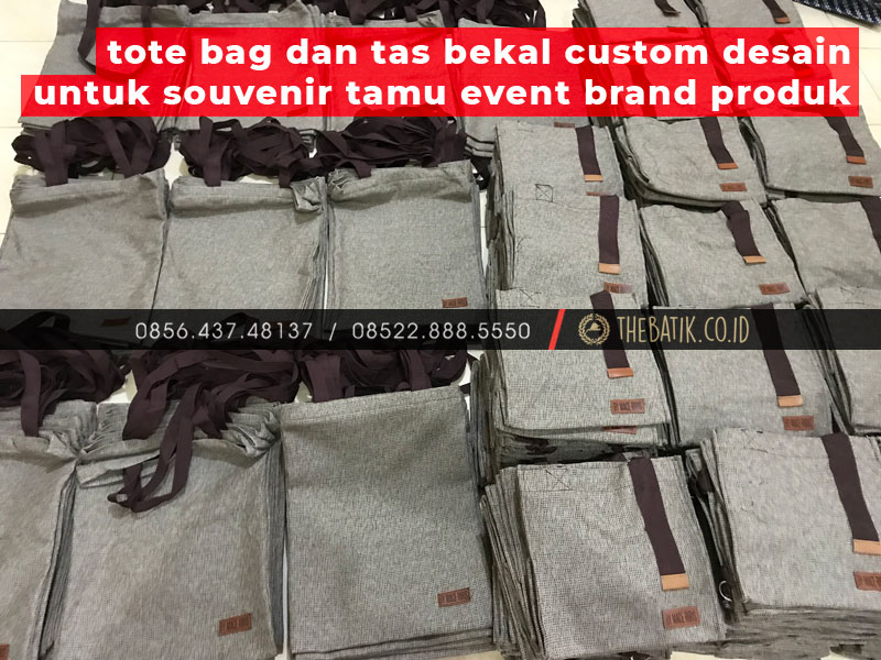 Tote Bag Dan Tas Bekal Custom Desain Untuk Souvenir Tamu Event Brand Produk
