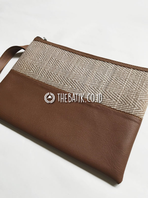 Document Sleeve Natural Hand Woven Mendong – Tas Seminar Kit Batik / Souvenir Kantor Eksklusif Merchandise Unik Indonesia
