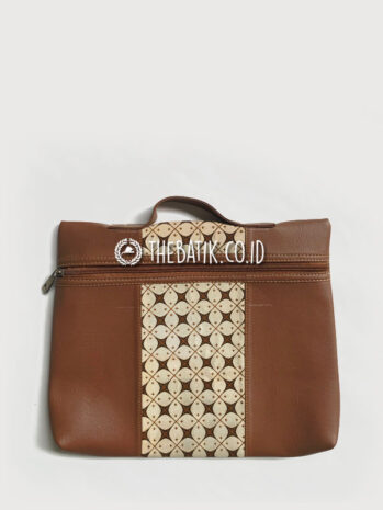 Organizer Pouch Batik Kawung – Tas Seminar Kit Batik / Souvenir Kantor Eksklusif Merchandise Unik Indonesia