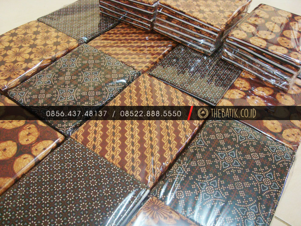 Buku Tulis Motif Batik untuk Souvenir Seminar Kit Unik Custom