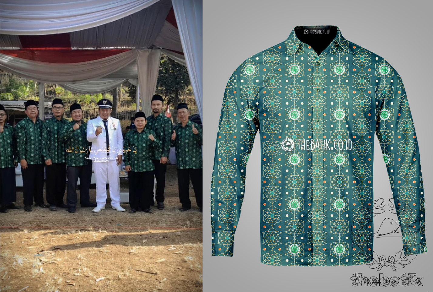 Desain Seragam Batik Logo MUI (Majelis Ulama Indonesia) Ciburuy Bandung Jawa Barat