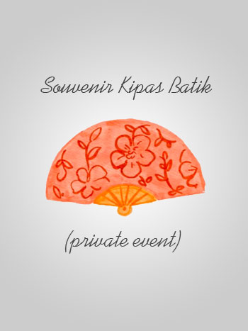 Souvenir Kipas Batik (private event)