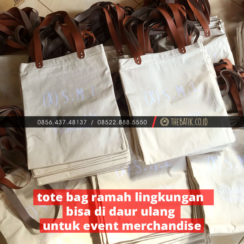 Tote Bag Ramah Lingkungan Bisa di Daur Ulang untuk Event Merchandise