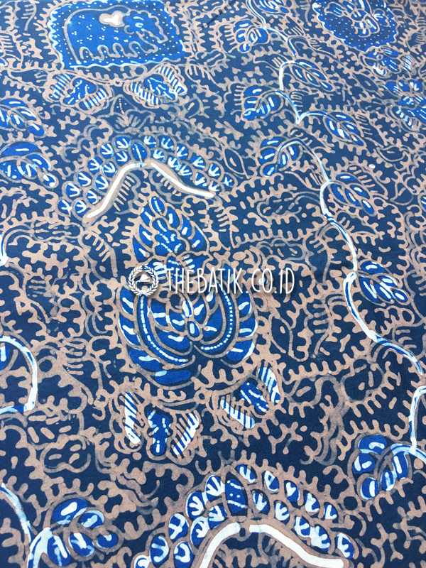 Natural Dye Batik Handwritten Traditional Indonesian Batik Fabric Cotton Indigo Blue White – Elephant
