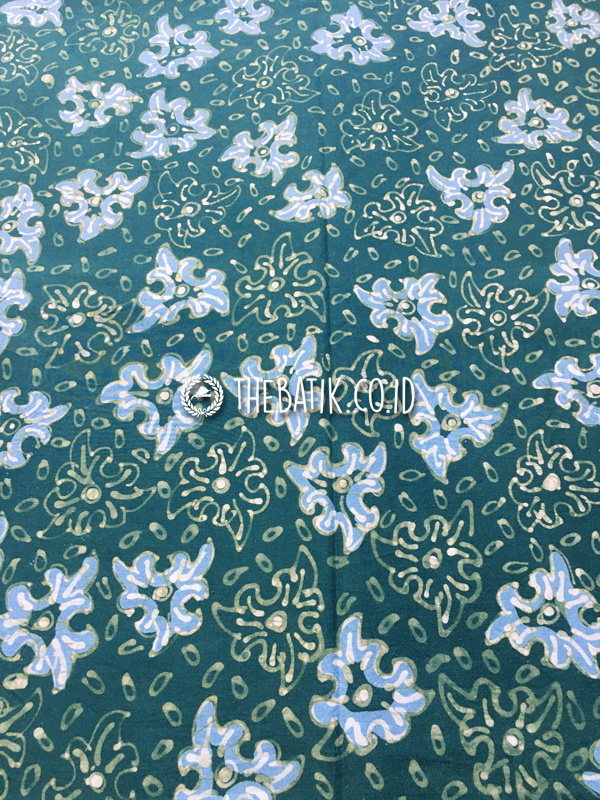 Natural Dye Batik Handwritten Traditional Indonesian Batik Fabric Cotton Rousseau Green – Modern Floral