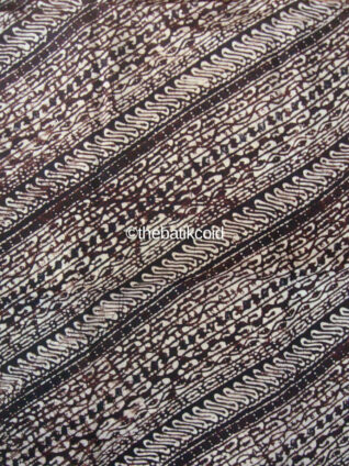 Authentic Hand-Drawn Parang Seling Udan Liris Batik Silk Fabric – Premium Javanese Textile Yardage for Designers